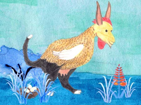 Bewohnerin von Bockmist, habitante de Bober&iacute;as, resident on Rubbish;